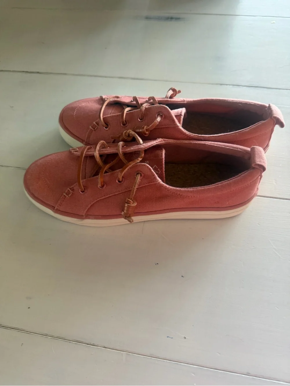 Sperry Women’s Pink Sea Cycled Crest Sneakers Size 8 Preppy Boho Nautical Boat